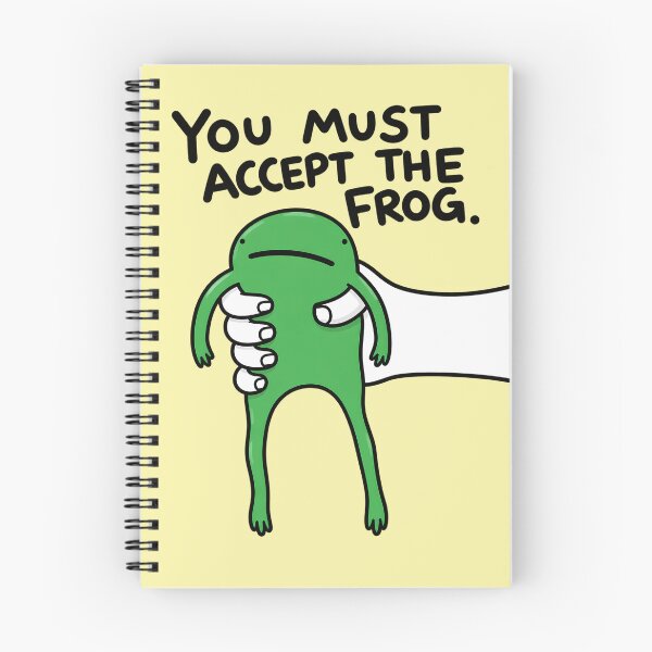 Item preview, You Must Accept the Frog Sticker designed and sold by nasr-say.