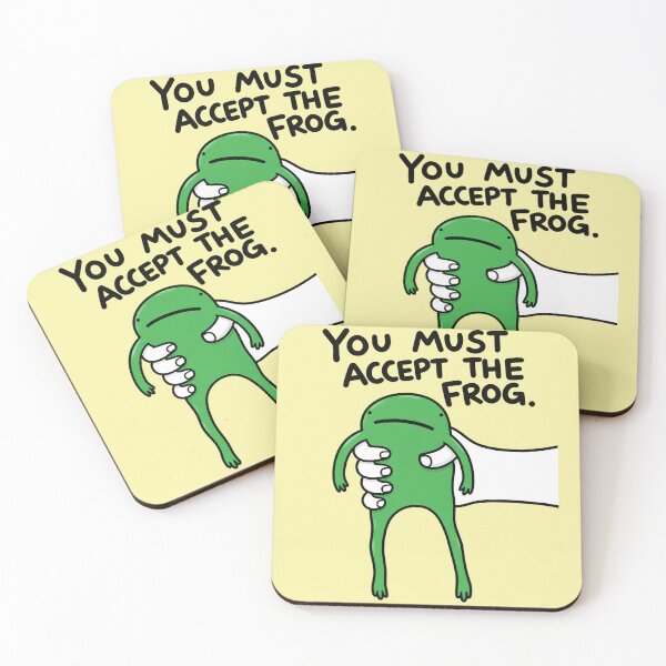Item preview, You Must Accept the Frog Sticker designed and sold by nasr-say.