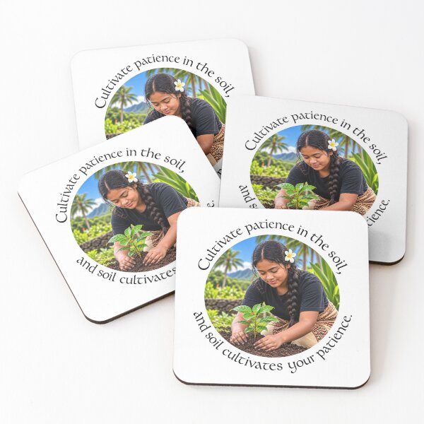 Item preview, Polynesian Patience Proverb - Cultivate patience in the soil | Pacific Art designed and sold by ShakaLife.org.