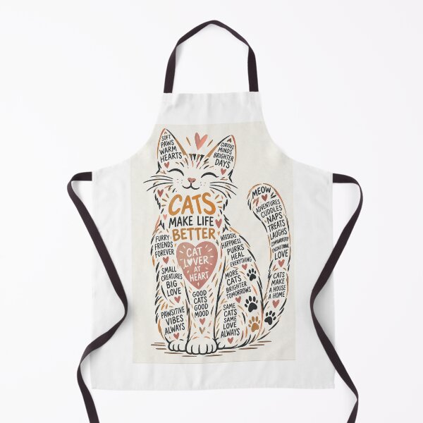 Item preview, Cats Make Life Better for the Cat Lover at Heart Typography designed and sold by StampMyPassport.