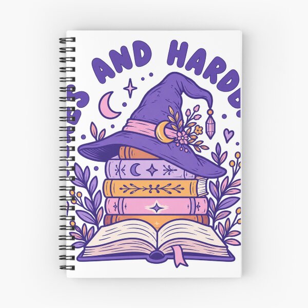 Item preview, Hexes and Hardbacks Witch Hat Book Stacks Magic Reading designed and sold by LongIslandDesgn.