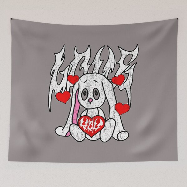 Item preview, Distressed Grunge Bunny Love Heart Emo Tee-62 designed and sold by TimHahn.
