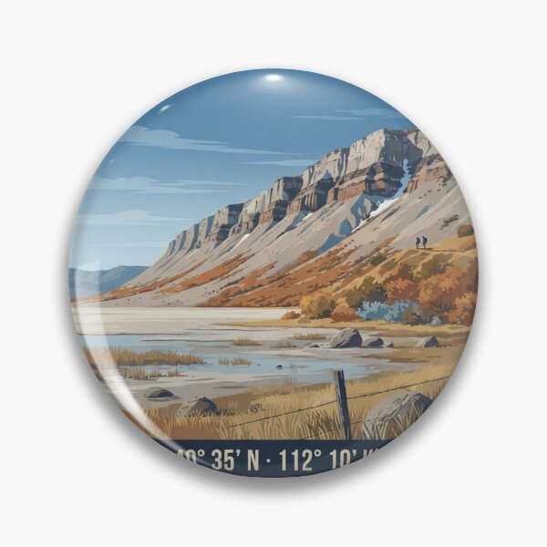 Item preview, Oquirrh Mountains Utah Vintage Hiking Badge designed and sold by mnkyride.