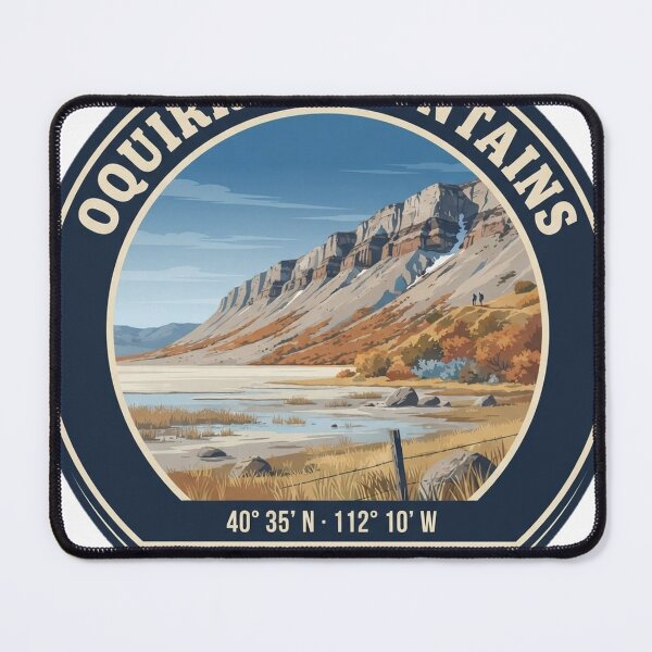 Item preview, Oquirrh Mountains Utah Vintage Hiking Badge designed and sold by mnkyride.