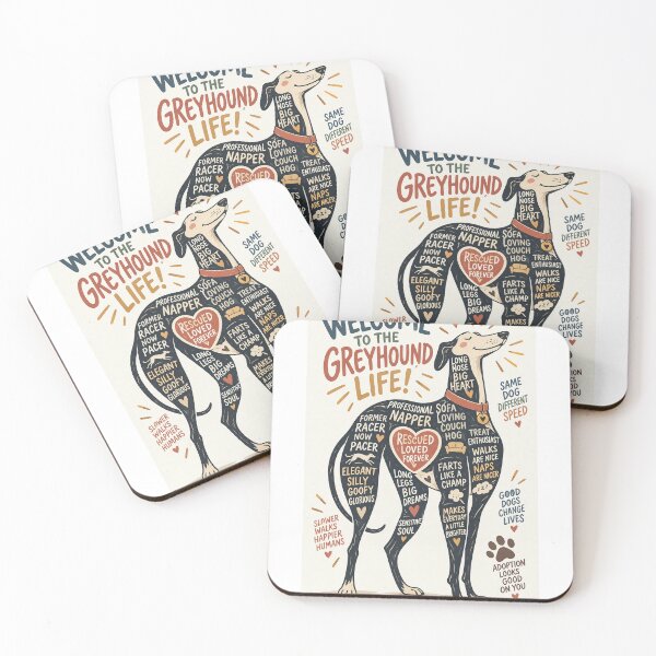 Item preview, Welcome to Greyhound Life Rescue Adoption and Forever Love designed and sold by StampMyPassport.