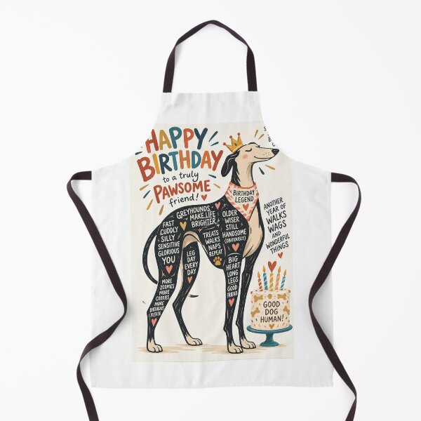 Item preview, Happy Birthday to a Truly Pawsome Greyhound Friend designed and sold by StampMyPassport.