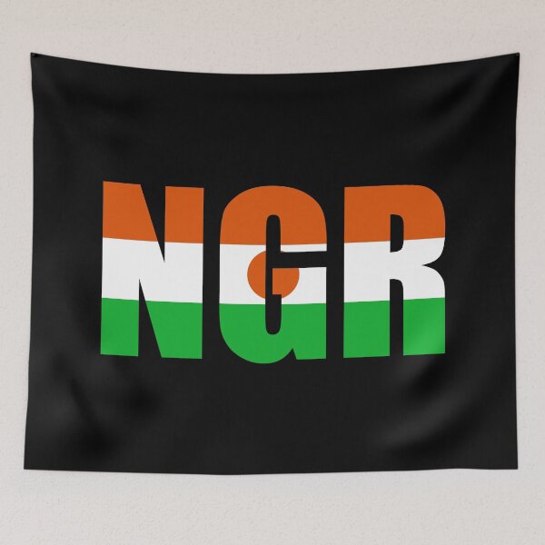 Item preview, Niger Flag Initials NE designed and sold by shitpostee.