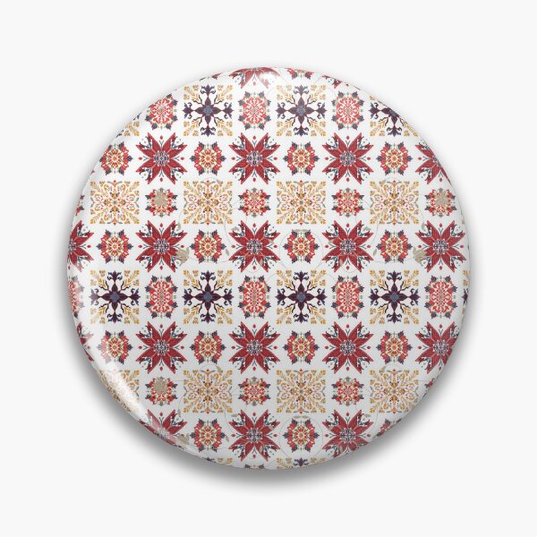 Item preview, Red Floral Embroidery Motif, Vintage Patterns Modern Style designed and sold by danaJG.