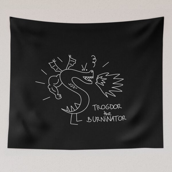 Item preview, Trogdor The Burninator Black designed and sold by risingbliss.