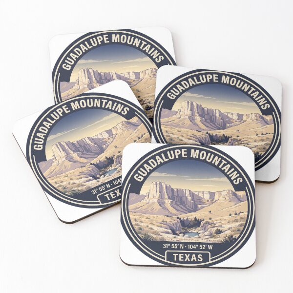 Item preview, Guadalupe Mountains Texas Vintage Hiking Badge designed and sold by mnkyride.