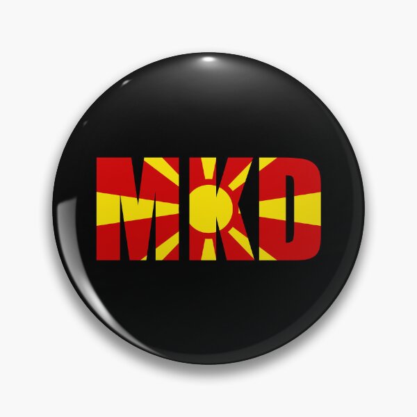 Item preview, North Macedonia Flag Initials MK designed and sold by shitpostee.