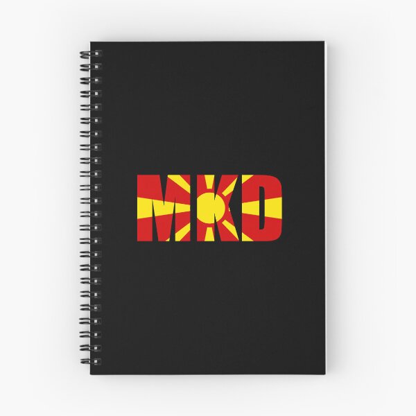 Item preview, North Macedonia Flag Initials MK designed and sold by shitpostee.