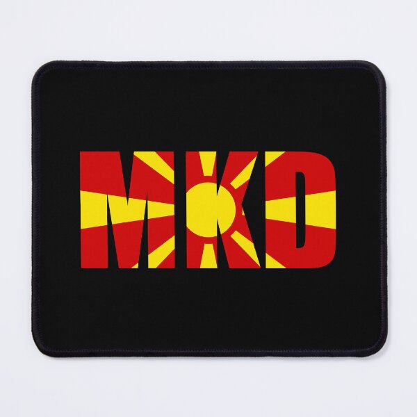 Item preview, North Macedonia Flag Initials MK designed and sold by shitpostee.