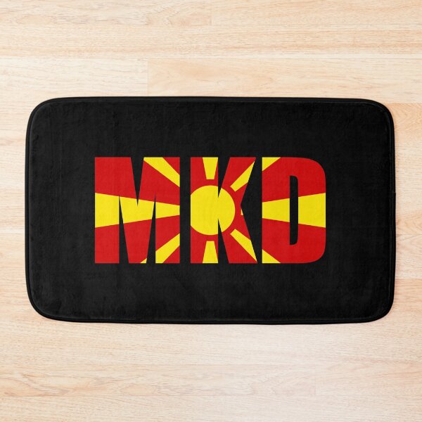 Item preview, North Macedonia Flag Initials MK designed and sold by shitpostee.