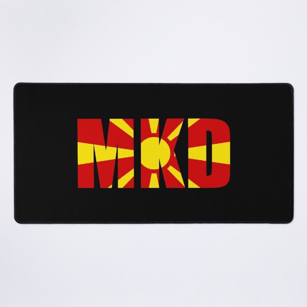 Item preview, North Macedonia Flag Initials MK designed and sold by shitpostee.