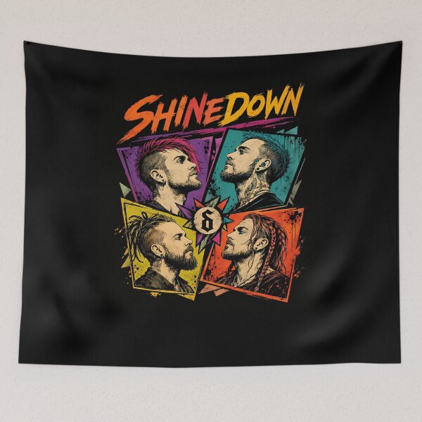Item preview, Colorful Rock Band Portrait designed and sold by MonejVisual.