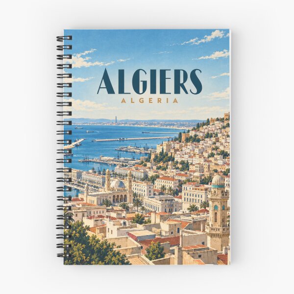 Item preview, Algiers Vintage Mediterranean City Art designed and sold by MichaeIRellov.
