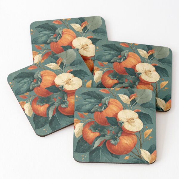 Item preview, Vintage Persimmon Botanical Illustration designed and sold by Hoity-Toity.