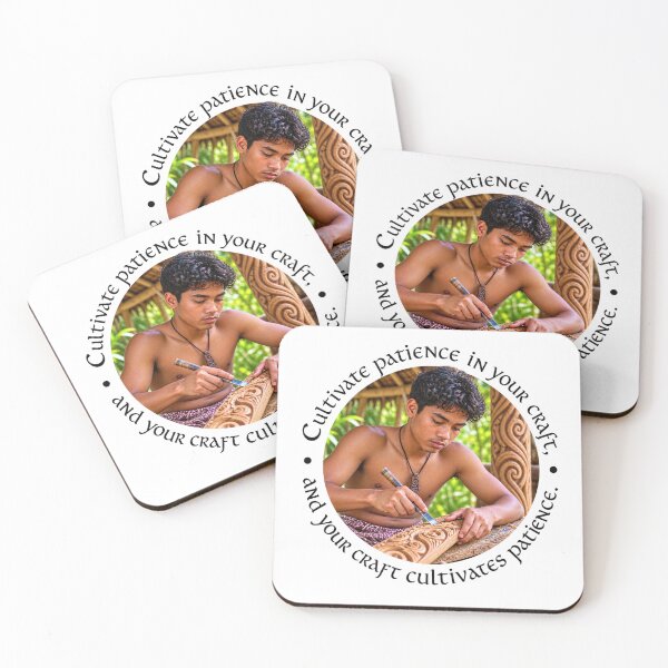 Item preview, Polynesian Patience Proverb - Cultivate patience in your craft | Pacific Art designed and sold by ShakaLife.org.