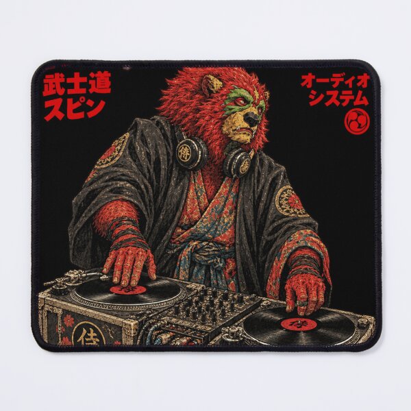 Item preview, Bushido Spin Audio System Lion Samurai DJ - Red Lion Bushido DJ designed and sold by BRTHRCNK01.