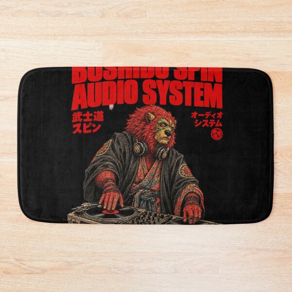 Item preview, Bushido Spin Audio System Lion Samurai DJ - Red Lion Bushido DJ designed and sold by BRTHRCNK01.