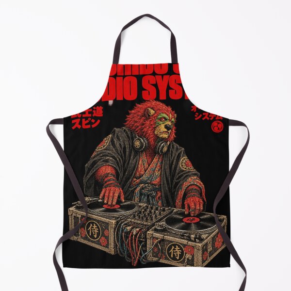 Item preview, Bushido Spin Audio System Lion Samurai DJ - Red Lion Bushido DJ designed and sold by BRTHRCNK01.