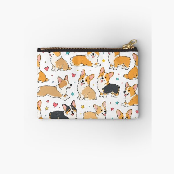 Item preview, Cute I Heart Corgi's Pattern designed and sold by pixiedustpaint.