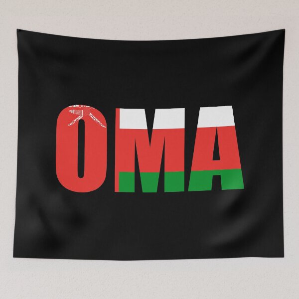 Item preview, Oman Flag Initials OM designed and sold by shitpostee.
