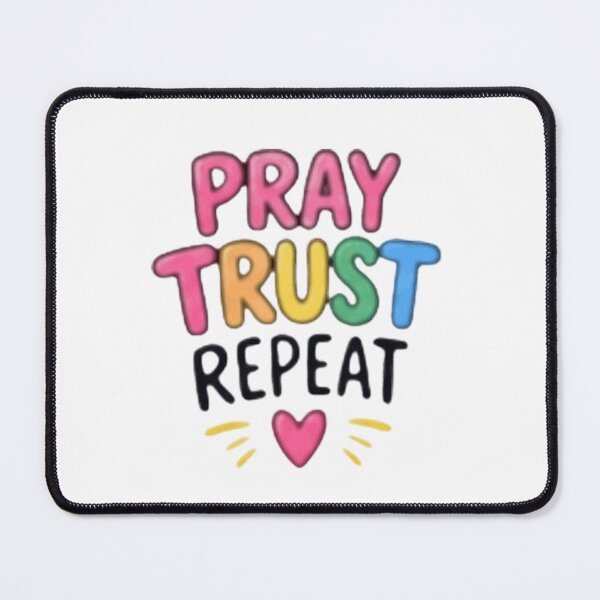 Item preview, PRAY TRUST REPEAT - Christian Faith & Inspirational Design designed and sold by KALDESIGNS777.