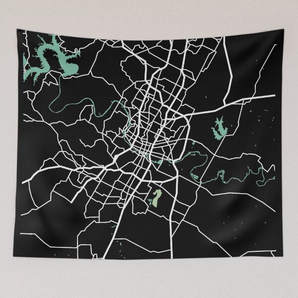 Item preview, Austin Map Texas United States of America designed and sold by MapsByLeo.