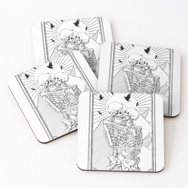 Item preview, The lovers tarot card hand illustrated  designed and sold by BethRoseArts.