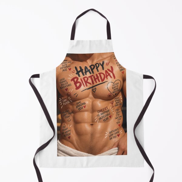 Item preview, Happy Birthday Handsome Guy Another Year of Being Irresistible Abs designed and sold by StampMyPassport.