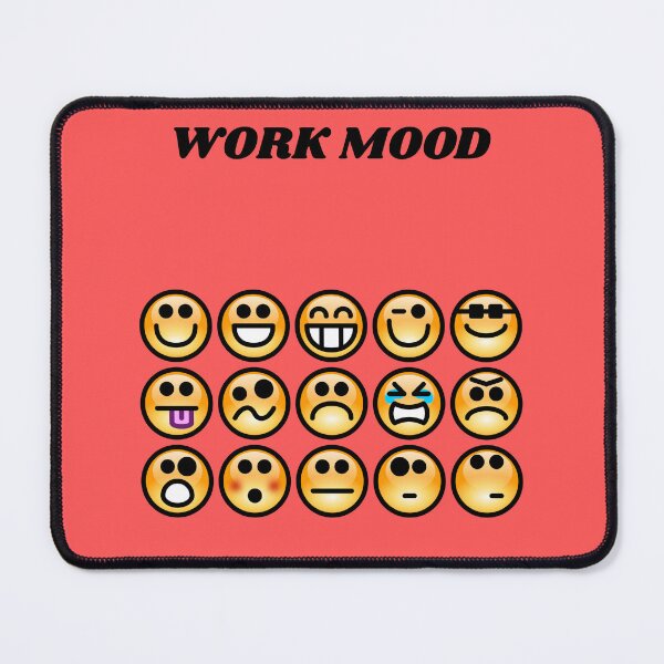 Item preview, Work Mood Funny Sarcastic Emoji Office Humor Checklist designed and sold by DontCareClub.