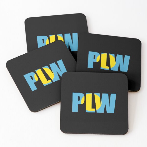 Item preview, Palau Flag Initials PW designed and sold by shitpostee.