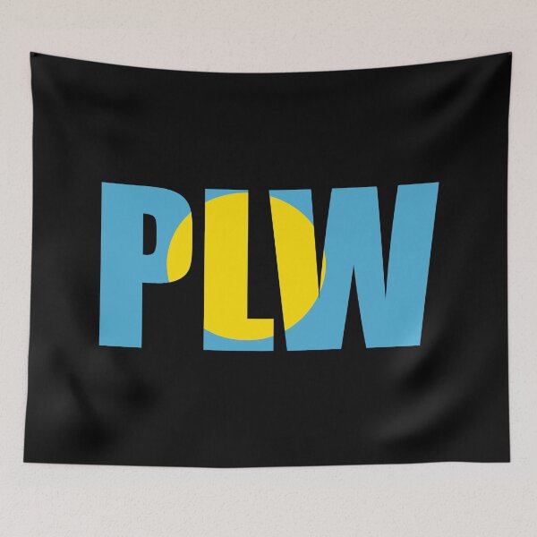Item preview, Palau Flag Initials PW designed and sold by shitpostee.
