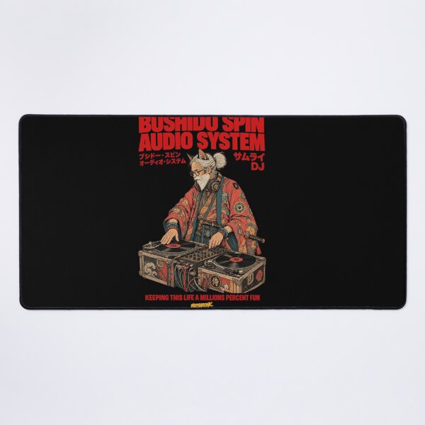 Item preview, Bushido Spin Audio System Old Cat Samurai DJ - Elder Cat DJ Art designed and sold by BRTHRCNK01.