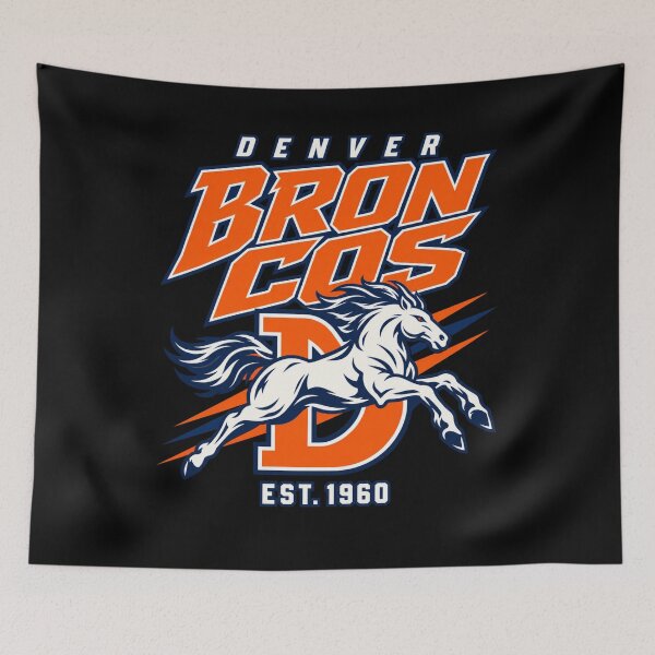 Item preview, Denver Broncos Galloping Horse Big D Est 1960 Action designed and sold by choudane.