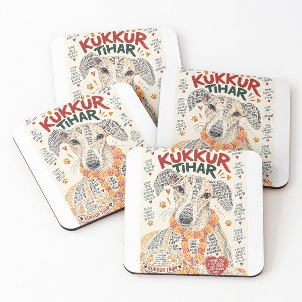 Item preview, Happy Kukkur Tihar Honoring Dogs with Love, Gratitude and Marigolds designed and sold by StampMyPassport.