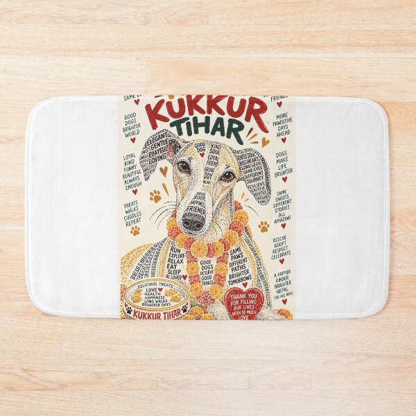 Item preview, Happy Kukkur Tihar Honoring Dogs with Love, Gratitude and Marigolds designed and sold by StampMyPassport.