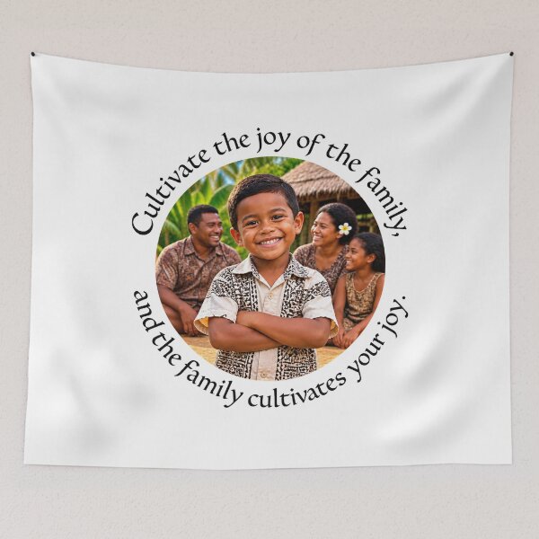 Item preview, Tonga Joy Chiasmus Proverb - Cultivate the joy of the family | Island Wisdom Art designed and sold by ShakaLife.org.