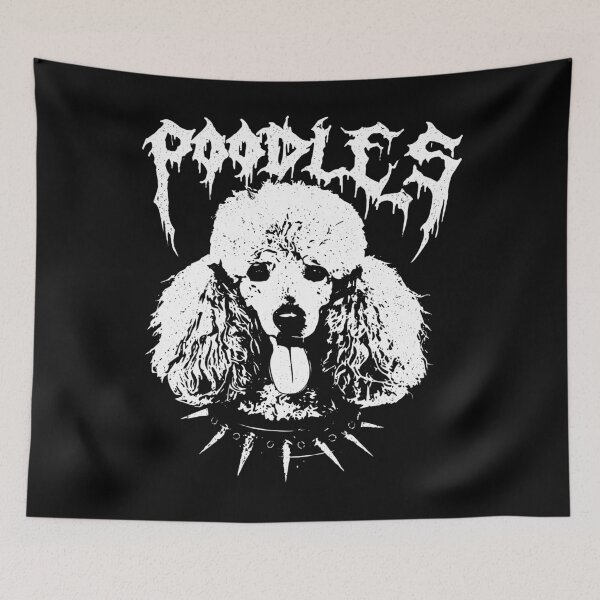 Item preview, Vintage Heavy Metal Poodle Dog Ladies Vampoodle designed and sold by llamaamanart.