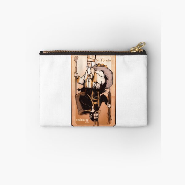 Item preview, St Nick vs Krampus Christmas Holiday Mythical Battle Illustration designed and sold by pratik09.