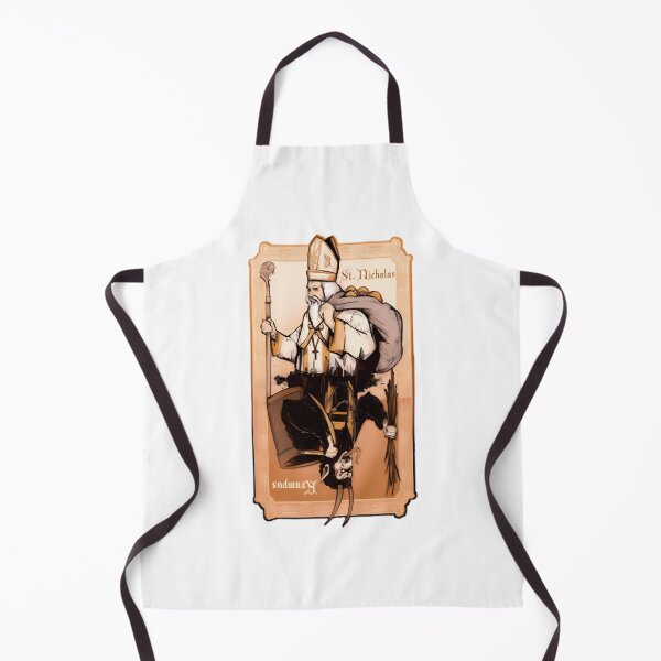 Item preview, St Nick vs Krampus Christmas Holiday Mythical Battle Illustration designed and sold by pratik09.