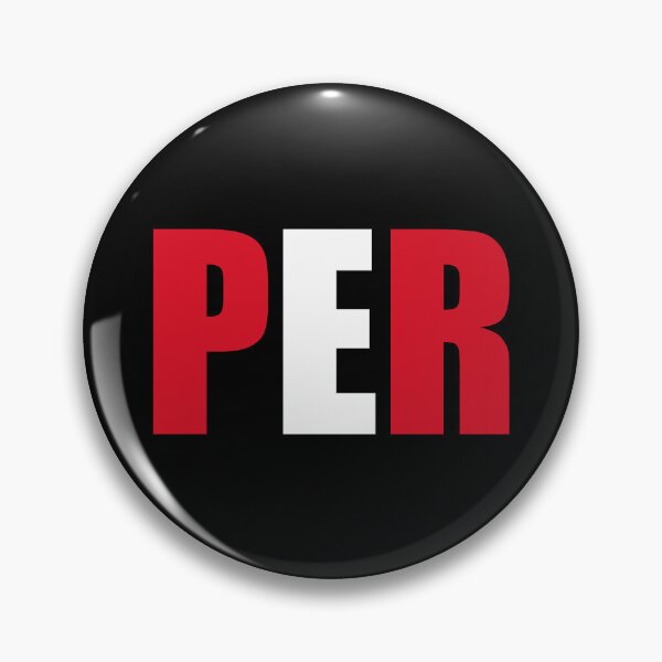 Item preview, Peru Flag Initials PE designed and sold by shitpostee.