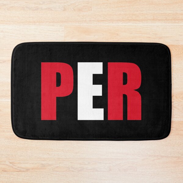 Item preview, Peru Flag Initials PE designed and sold by shitpostee.