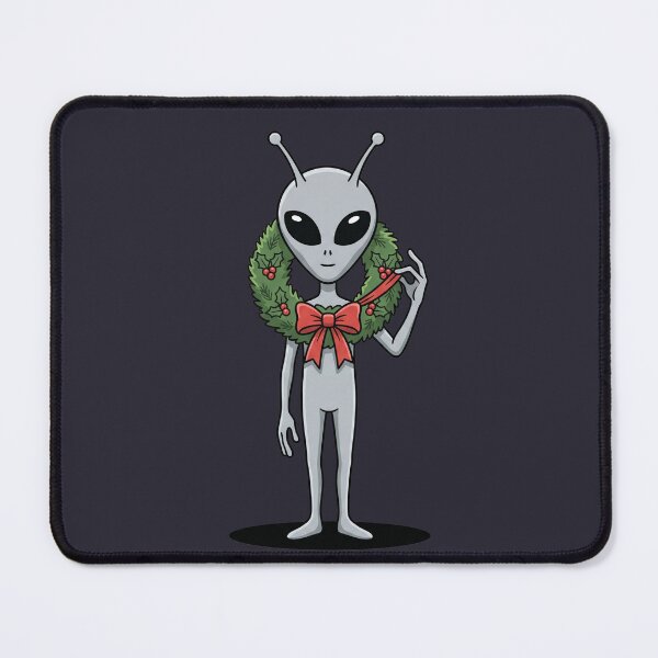 Item preview, Grey Alien Christmas Wreath Scifi Pop Art designed and sold by Rare By Hero.