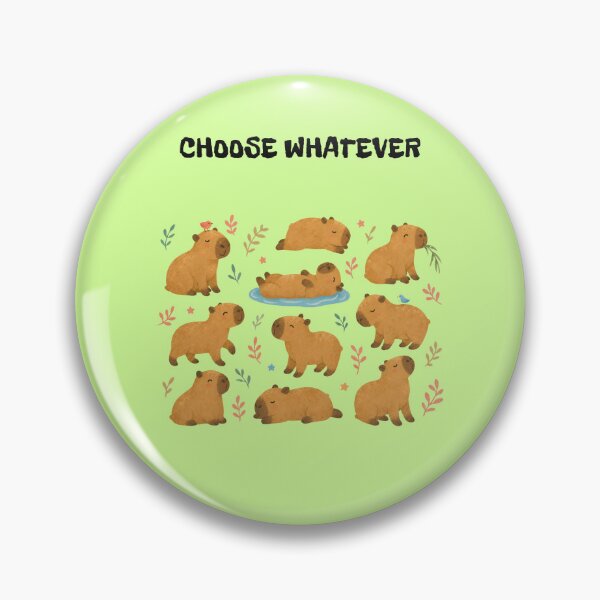Item preview, Choose Whatever Funny Sarcastic Capybara Office Humor Pattern designed and sold by DontCareClub.