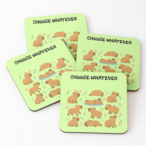 Item preview, Choose Whatever Funny Sarcastic Capybara Office Humor Pattern designed and sold by DontCareClub.