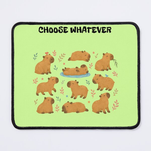 Item preview, Choose Whatever Funny Sarcastic Capybara Office Humor Pattern designed and sold by DontCareClub.