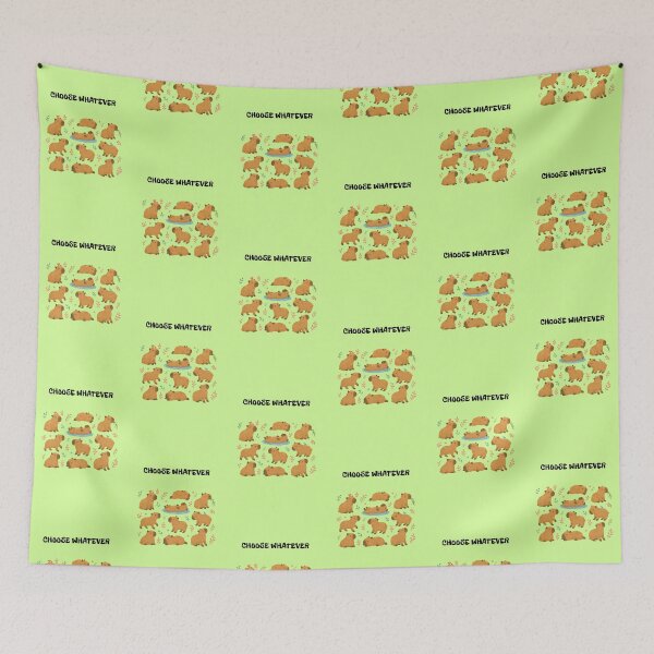 Item preview, Choose Whatever Funny Sarcastic Capybara Office Humor Pattern designed and sold by DontCareClub.